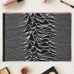 Joy Division Unknown Pleasures Pattern Cosmetic Bag (XXXL) from ArtsNow.com Back
