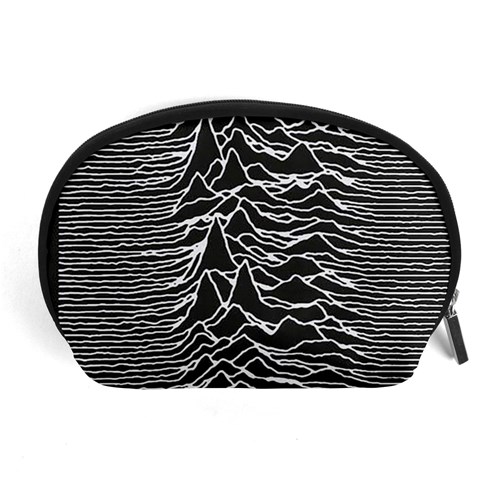Joy Division Unknown Pleasures Pattern Accessory Pouch (Large) from ArtsNow.com Front