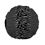 Joy Division Unknown Pleasures Pattern Standard 15  Premium Flano Round Cushion 