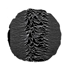 Joy Division Unknown Pleasures Pattern Standard 15  Premium Flano Round Cushion  from ArtsNow.com Back