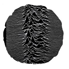 Joy Division Unknown Pleasures Pattern Large 18  Premium Flano Round Cushion  from ArtsNow.com Front