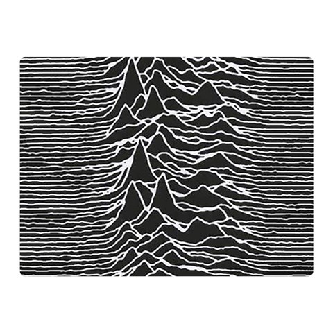 Joy Division Unknown Pleasures Pattern Double Sided Flano Blanket (Mini) from ArtsNow.com 35 x27  Blanket Front