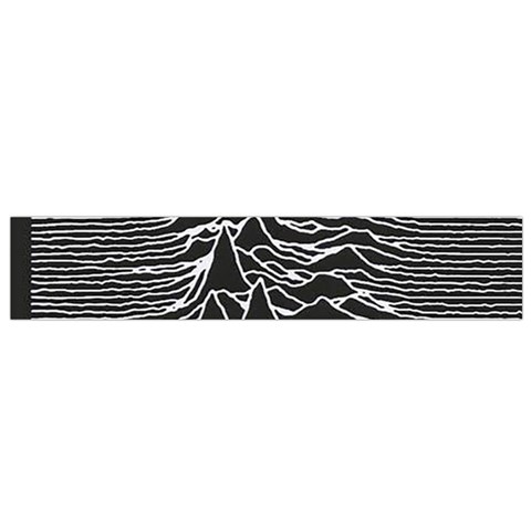 Joy Division Unknown Pleasures Pattern Flano Scarf (Small) from ArtsNow.com Front