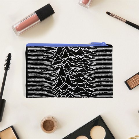 Joy Division Unknown Pleasures Pattern Cosmetic Bag (XS) from ArtsNow.com Back