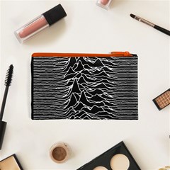Joy Division Unknown Pleasures Pattern Cosmetic Bag (XS) from ArtsNow.com Back