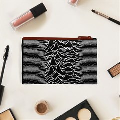Joy Division Unknown Pleasures Pattern Cosmetic Bag (XS) from ArtsNow.com Back