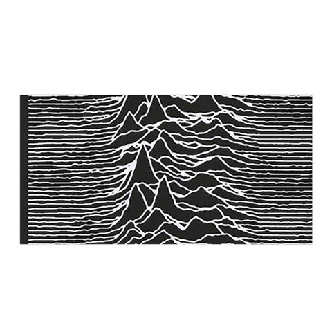Joy Division Unknown Pleasures Pattern Satin Wrap from ArtsNow.com Front