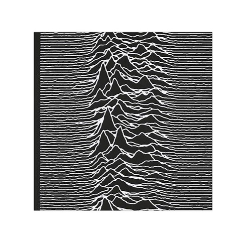 Joy Division Unknown Pleasures Pattern Small Satin Scarf (Square) from ArtsNow.com Front