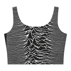 Joy Division Unknown Pleasures Pattern Midi Sleeveless Dress from ArtsNow.com Top Front