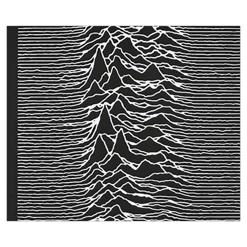 Joy Division Unknown Pleasures Pattern Medium Tote Bag from ArtsNow.com Front