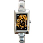 Michael Jackson the King of Pop Rectangle Italian Charm Watch