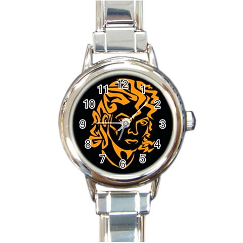 Michael Jackson the King of Pop Round Italian Charm Watch from ArtsNow.com Front