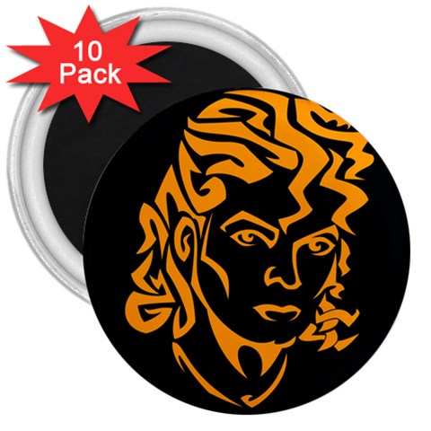 Michael Jackson the King of Pop 3  Magnet (10 pack) from ArtsNow.com Front