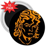 Michael Jackson the King of Pop 3  Magnet (10 pack)