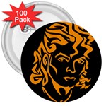 Michael Jackson the King of Pop 3  Button (100 pack)