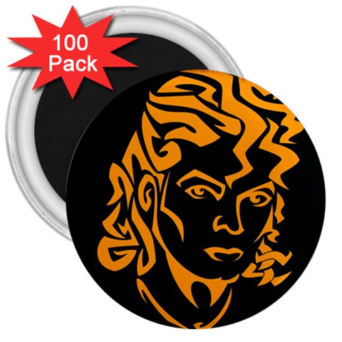 Michael Jackson the King of Pop 3  Magnet (100 pack) from ArtsNow.com Front