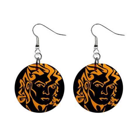 Michael Jackson the King of Pop 1  Button Earrings from ArtsNow.com Front