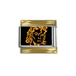 Michael Jackson the King of Pop Gold Trim Italian Charm (9mm)