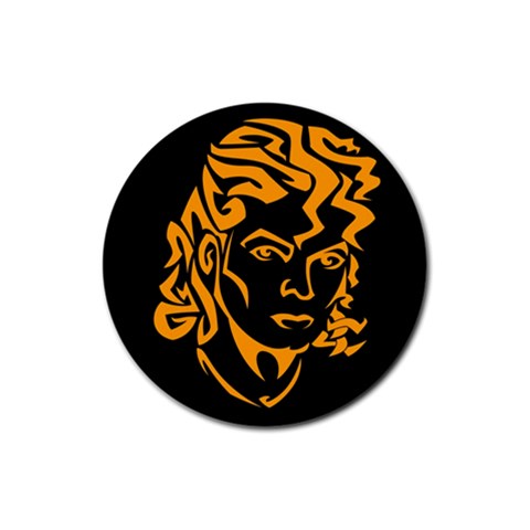 Michael Jackson the King of Pop Rubber Round Coaster (4 pack) from ArtsNow.com Front