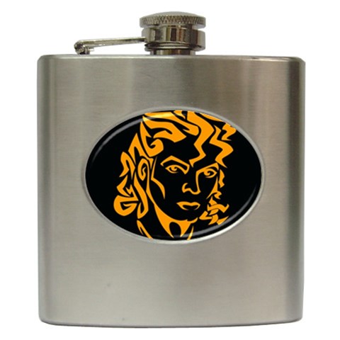 Michael Jackson the King of Pop Hip Flask (6 oz) from ArtsNow.com Front