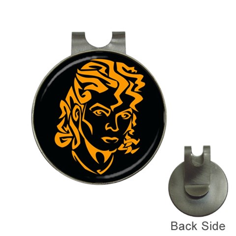 Michael Jackson the King of Pop Golf Ball Marker Hat Clip from ArtsNow.com Front