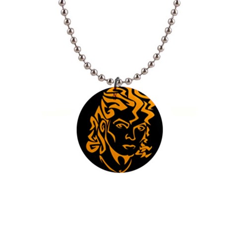 Michael Jackson the King of Pop 1  Button Necklace from ArtsNow.com Front