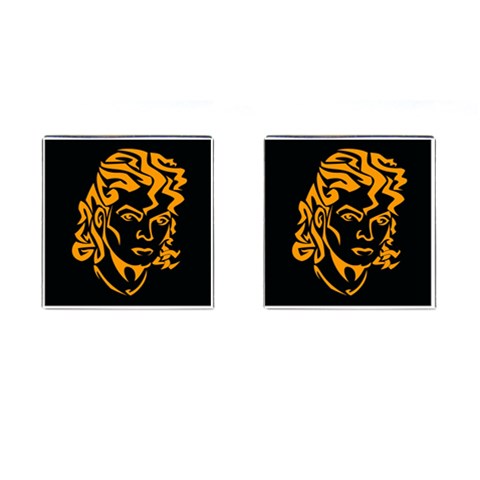 Michael Jackson the King of Pop Cufflinks (Square) from ArtsNow.com Front(Pair)