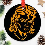Michael Jackson the King of Pop Round Ornament (Two Sides)