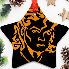 Michael Jackson the King of Pop Star Ornament (Two Sides) from ArtsNow.com Back