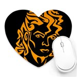 Michael Jackson the King of Pop Heart Mousepad