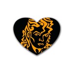 Michael Jackson the King of Pop Rubber Coaster (Heart)