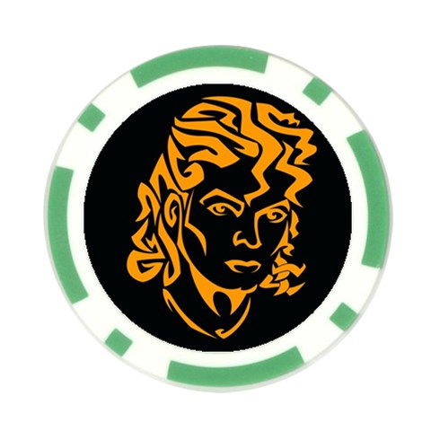 Michael Jackson the King of Pop Poker Chip Card Guard from ArtsNow.com Front