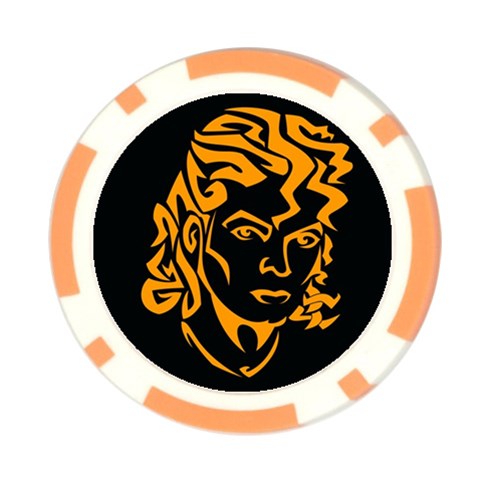 Michael Jackson the King of Pop Poker Chip Card Guard from ArtsNow.com Front