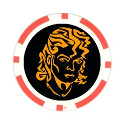 Michael Jackson the King of Pop Poker Chip Card Guard from ArtsNow.com Front