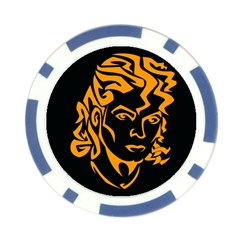 Michael Jackson the King of Pop Poker Chip Card Guard from ArtsNow.com Front