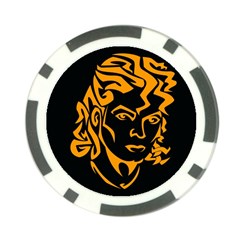 Michael Jackson the King of Pop Poker Chip Card Guard from ArtsNow.com Back