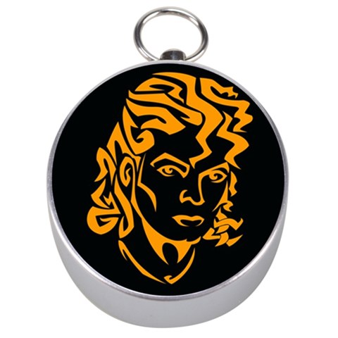 Michael Jackson the King of Pop Silver Compass from ArtsNow.com Front