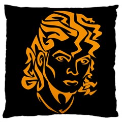 Michael Jackson the King of Pop Large Flano Cushion Case (Two Sides) from ArtsNow.com Back