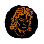 Michael Jackson the King of Pop Standard 15  Premium Flano Round Cushion 