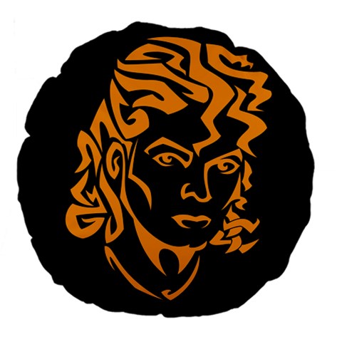 Michael Jackson the King of Pop Large 18  Premium Flano Round Cushion  from ArtsNow.com Front