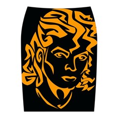 Michael Jackson the King of Pop Midi Wrap Pencil Skirt from ArtsNow.com Back