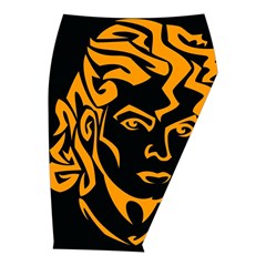Michael Jackson the King of Pop Midi Wrap Pencil Skirt from ArtsNow.com  Front Right 