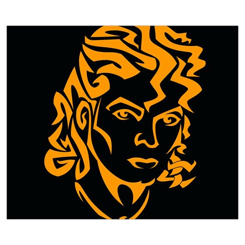 Michael Jackson the King of Pop Medium Zipper Tote Bag from ArtsNow.com Back