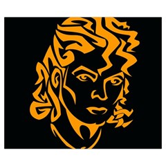 Michael Jackson the King of Pop Medium Zipper Tote Bag from ArtsNow.com Back