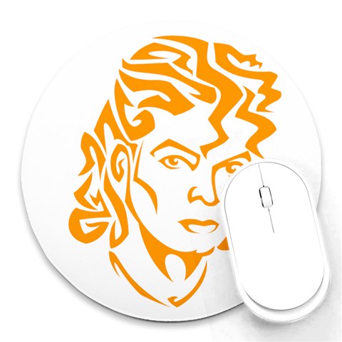 Michael Jackson Round Mousepad from ArtsNow.com Front