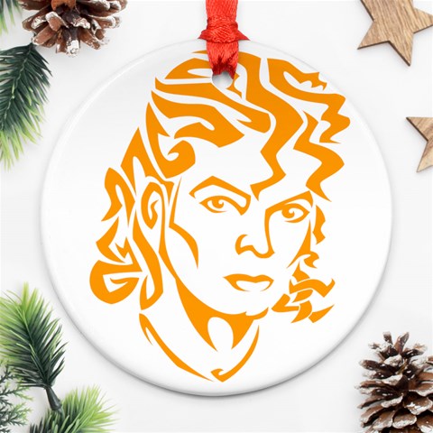Michael Jackson Ornament (Round) from ArtsNow.com Front