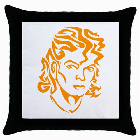 Michael Jackson Throw Pillow Case (Black) from ArtsNow.com Front
