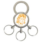 Michael Jackson 3-Ring Key Chain