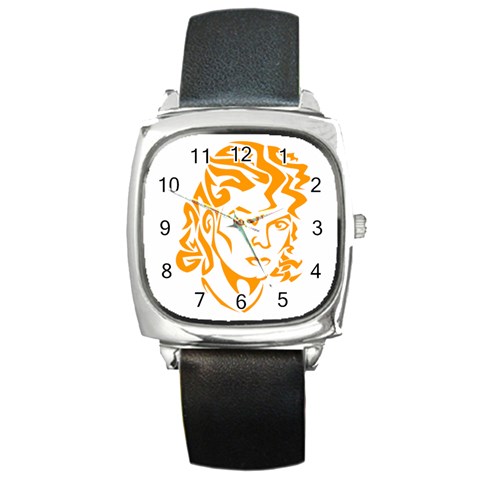 Michael Jackson Square Metal Watch from ArtsNow.com Front