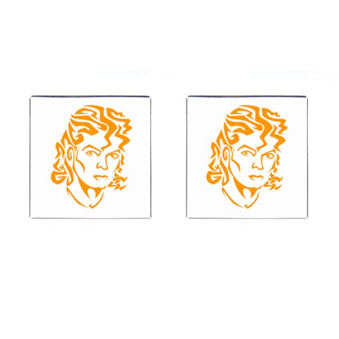 Michael Jackson Cufflinks (Square) from ArtsNow.com Front(Pair)